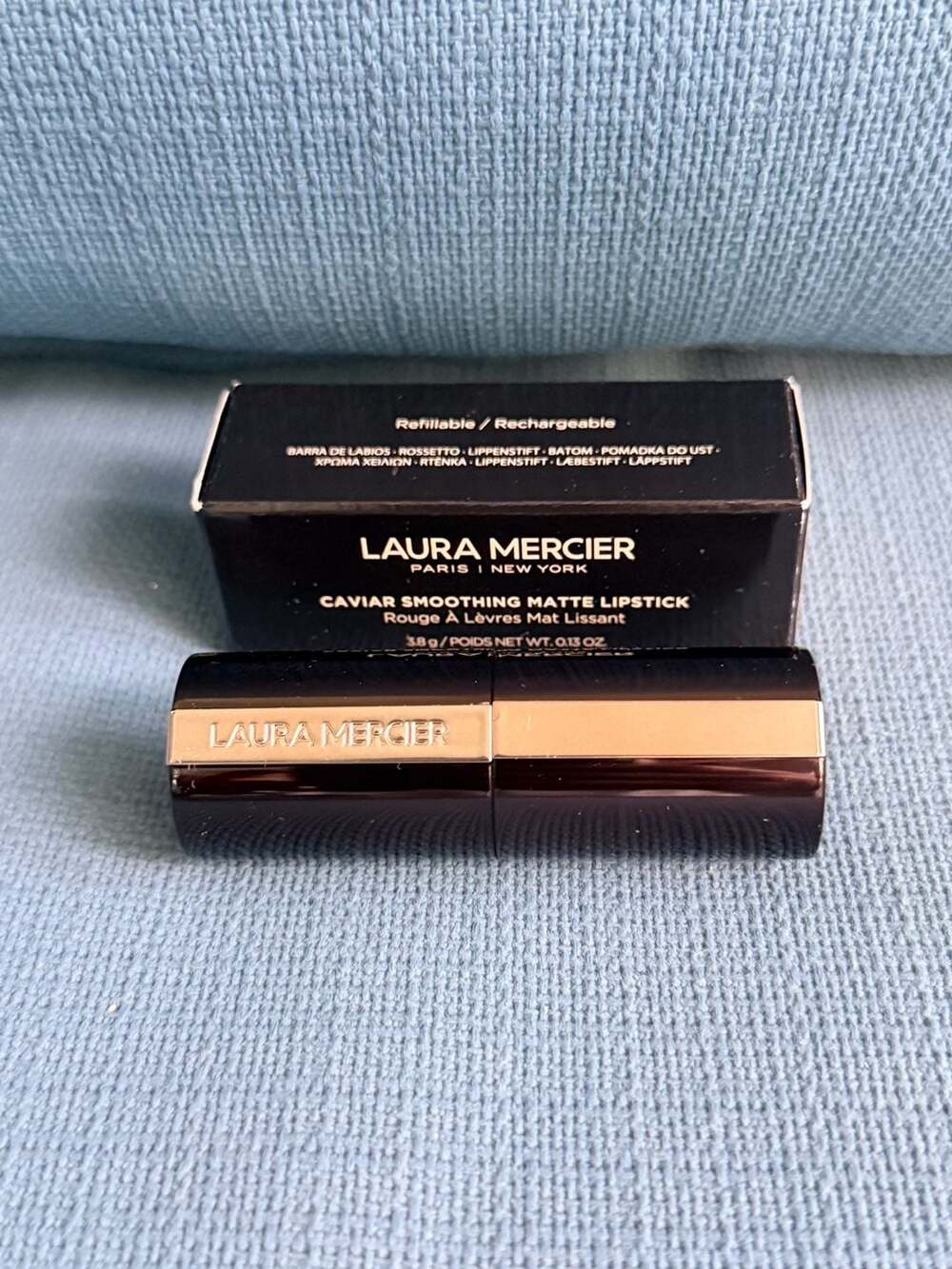 Laura Mercier Caviar Matte Refillable Lipstick 820 Peach Cashmere 0.13 oz
